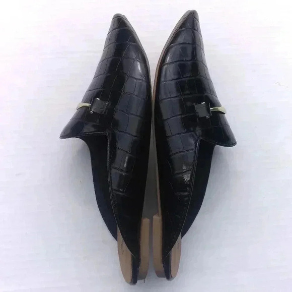 ❤️Qupid  Women's Swirl 197 crocodile mules black - Picture 7 of 8